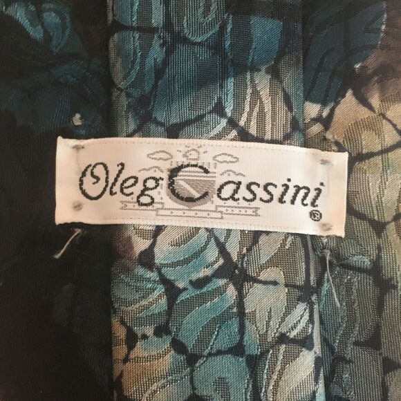 Vintage Oleg Cassini neck tie retro designer mod - Picture 4 of 6